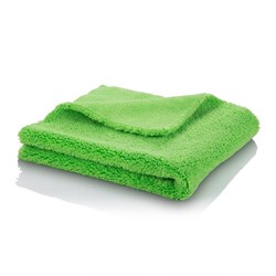 Микрофибровая двухворсовая салфетка, 400 г/см2 40х40см зеленая - фото 6026
