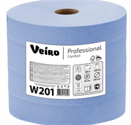 "Veiro Professional" Бумага протирочная Comfort W201, 1000л/рулон, 28*35, 2-сл., 1 рулон "Veiro Professional" Бумага протирочная Comfort W201, 1000л/рулон, 28*35, 2-сл., 1 рулон