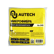 PROFI-MICROFASERTUCH Микрофибра салфетка 40*40 см, желтая,уп-ка 2 шт, без оверлока, 280гр Au-245