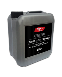 "Shima Detailer Strong Leather Cleaner"  Очиститель кожи для удаления стойких загрязнений 5л. - фото 4872