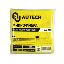 PROFI-MICROFASERTUCH Микрофибра салфетка 40*40 см, желтая,уп-ка 2 шт, без оверлока, 280гр Au-245 - фото 8230