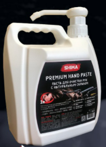 SHIMA DETAILER "HAND PASTE"  Паста для очистки рук с дозатором 3л. - фото 8314