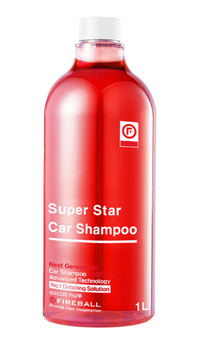 FIREBALL Шампунь для ручной мойки Super Star Car Shampoo 1:500 PH7 Папайя-Манго (красный) 1л - фото 9277